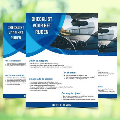 Checklist voor het rijden Checklist voor het rijden rijbewijs halen