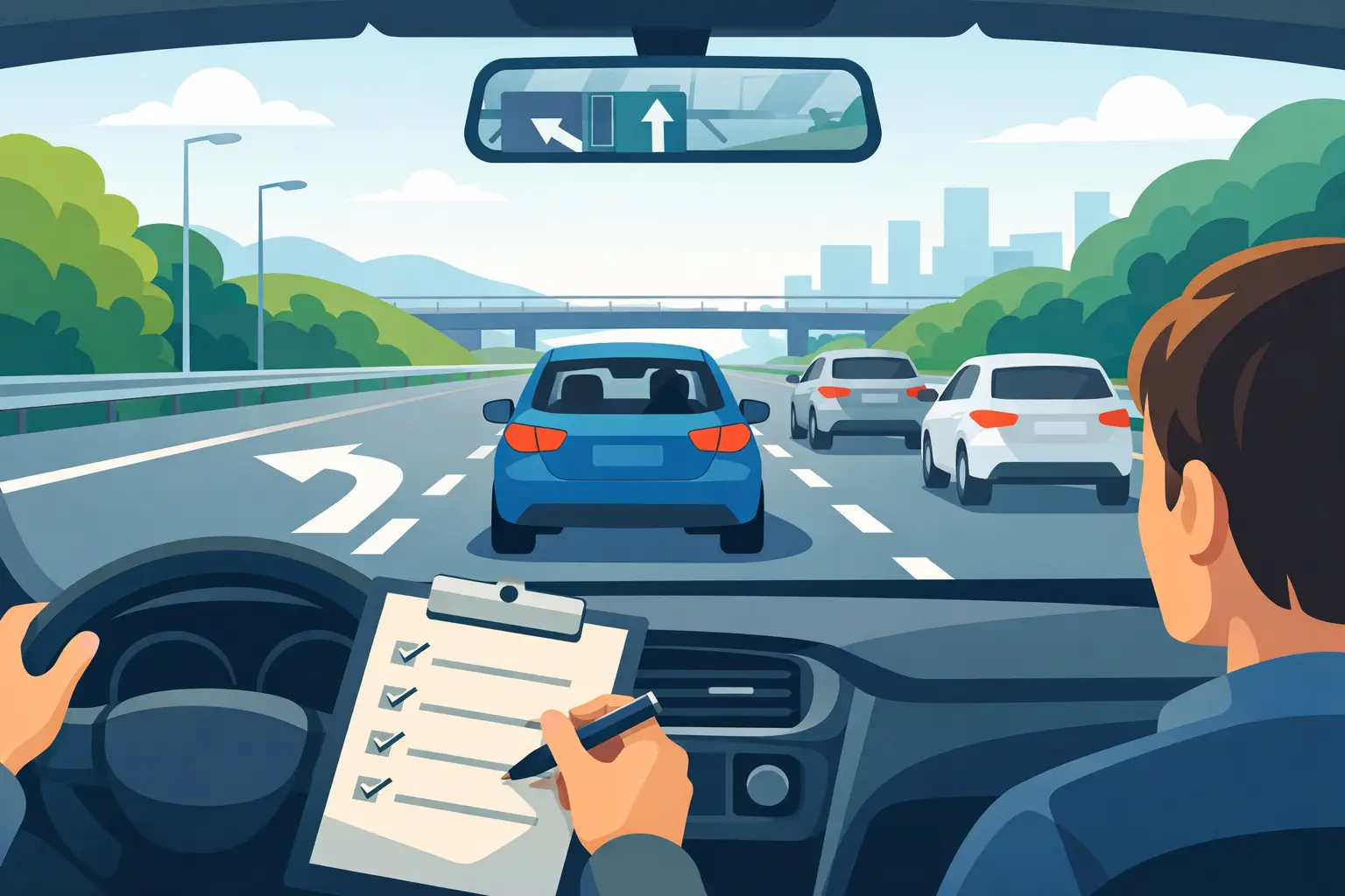 Links rijden tijdens auto rijexamen uitgelegd - VideoRijles.nl